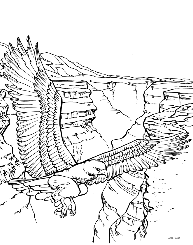Natural scenery Colouring Pages