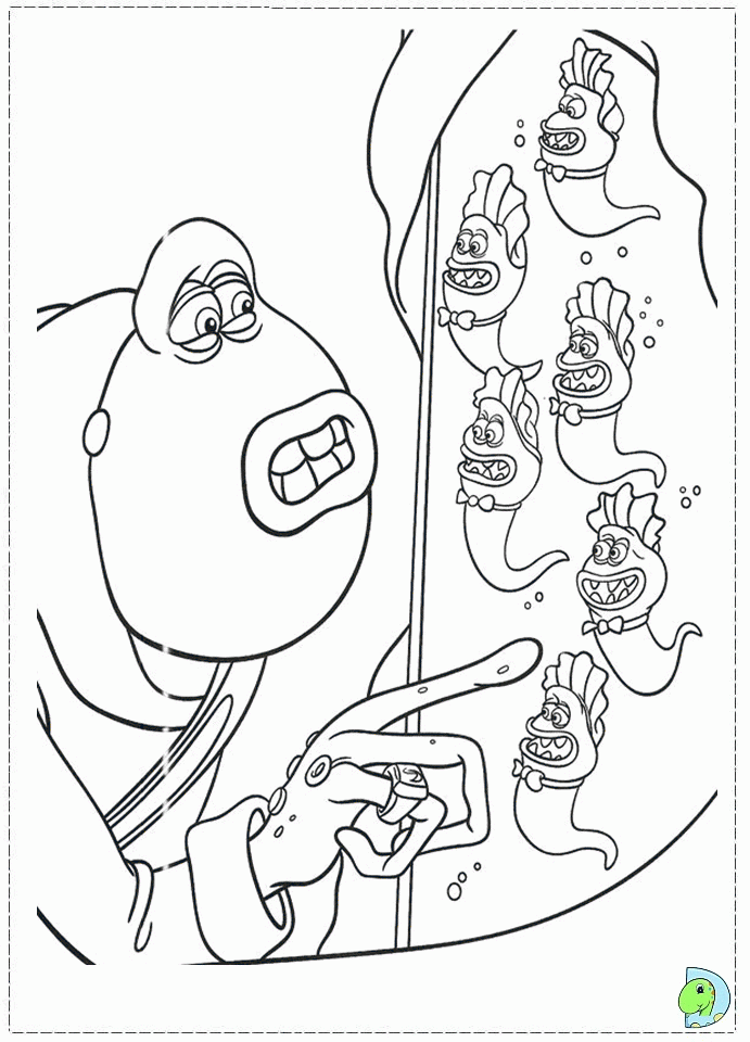 Flushed away coloring page