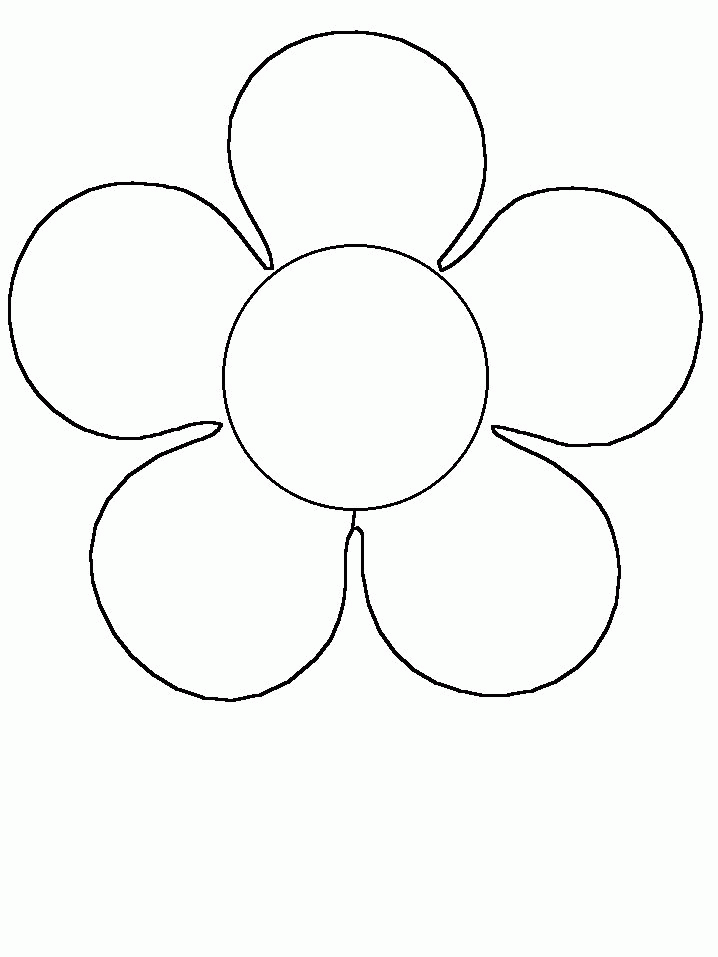 flower templates for preschool coloring home