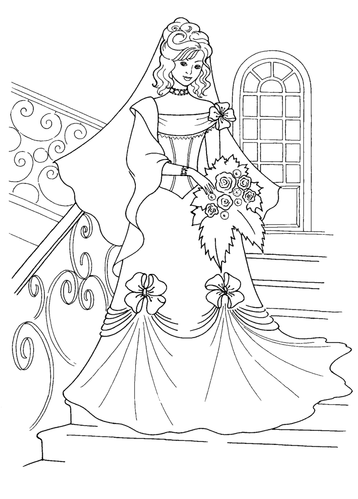 printable wedding coloring pages kids | Coloring Pages For Kids