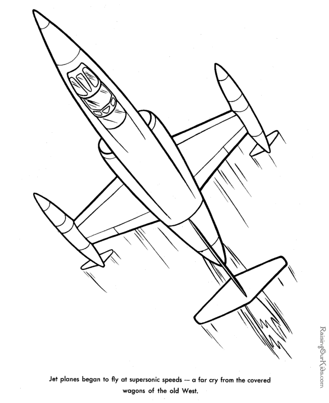 Fighter Jet Coloring Page - Coloring Home
