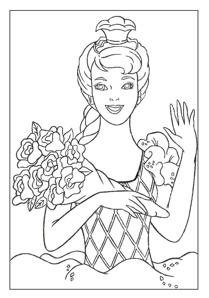Barbie Coloring Pages - Coloring Home