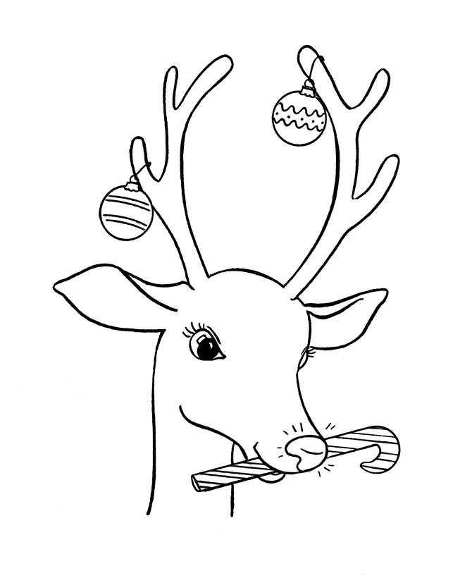 Santa And Reindeer Coloring Pages | Free coloring pages
