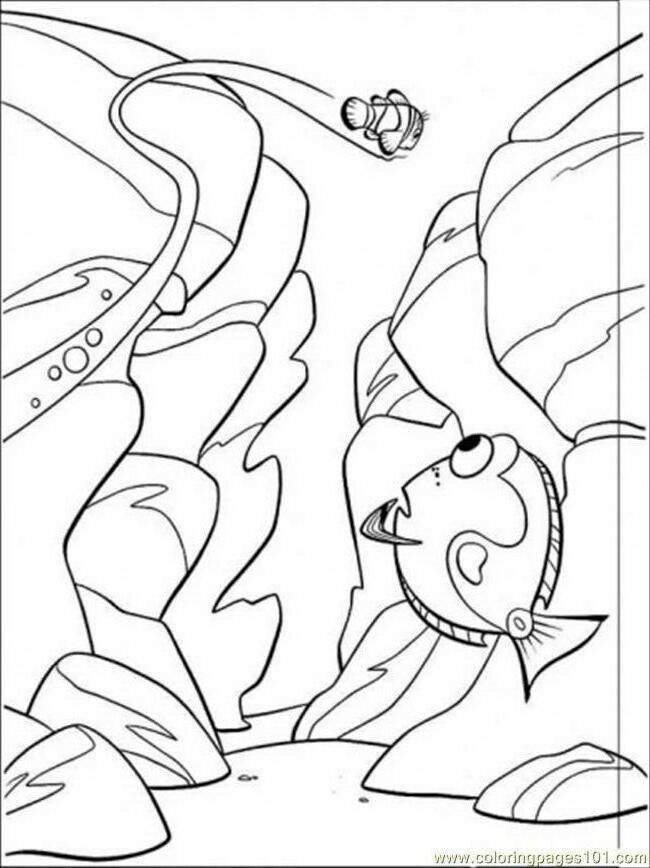 Coloring Pages Go Finding Nemo (Cartoons > Finding Nemo) - free 