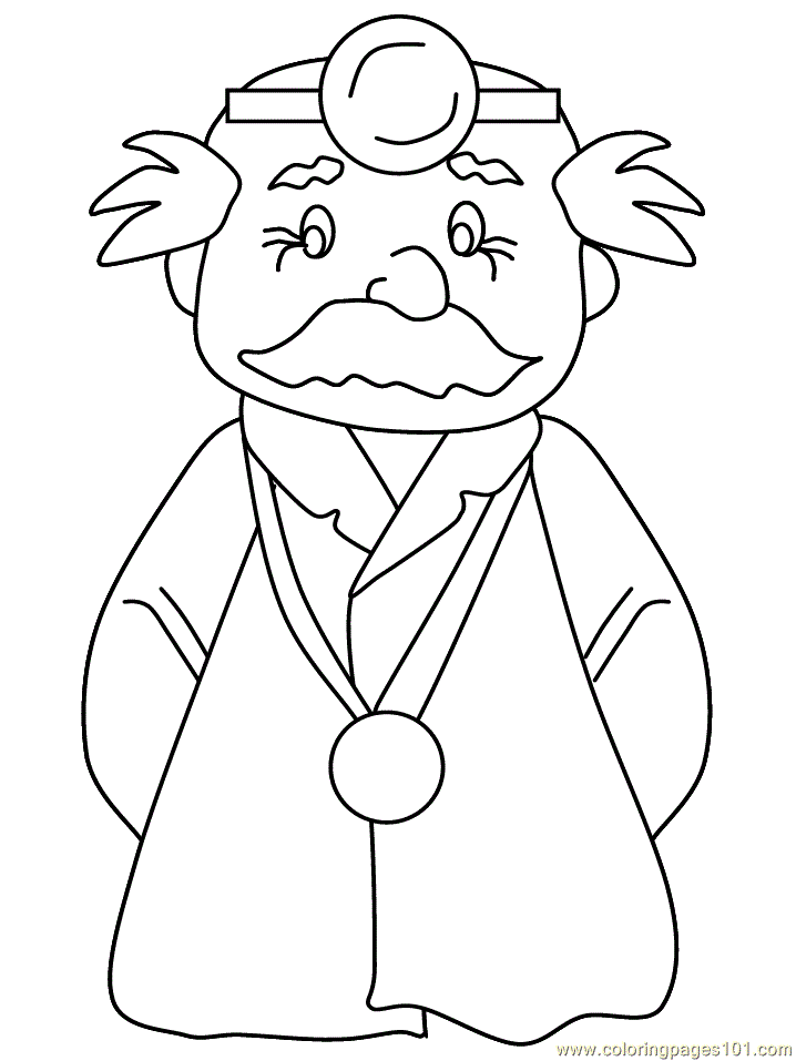 Coloring Pages Doctor (Peoples > Doctors) - free printable 