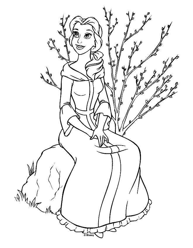 Beauty and the beast Coloring Pages - Coloringpages1001.