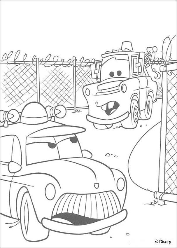 Mater The Tow Truck Coloring Page
