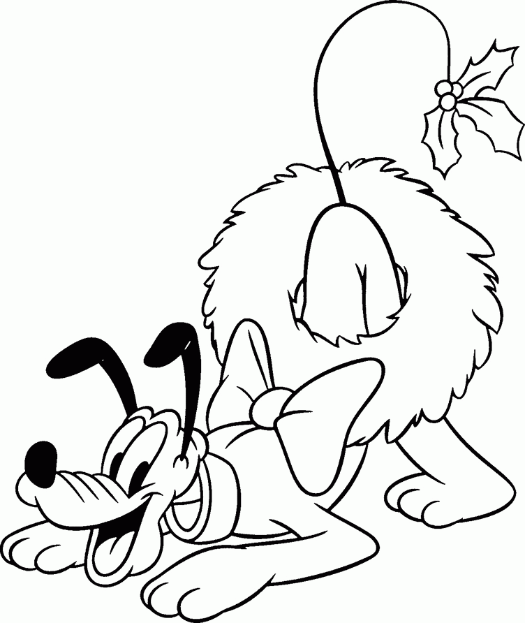 Disney Pluto print coloring pages. 5