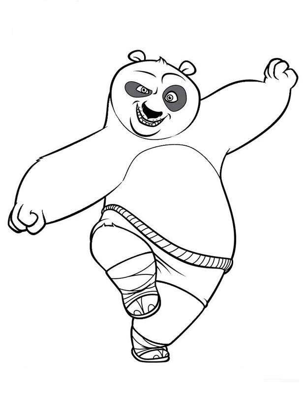 Kung Fu Panda Coloring Pages Free Printable Download