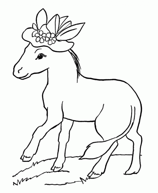 cutest Donkey Printable Coloring Pages For Kids | Great Coloring Pages
