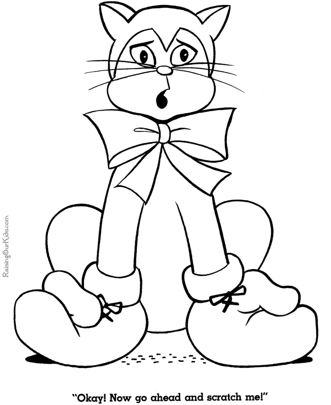 Kitten Coloring Sheet to color