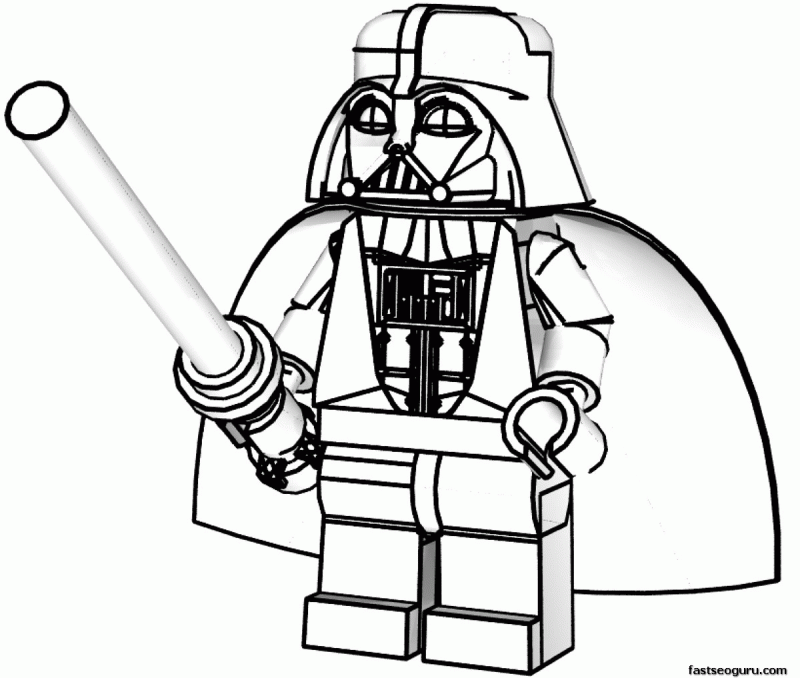 Homepage cartoon lego star wars darth vader coloring pages for