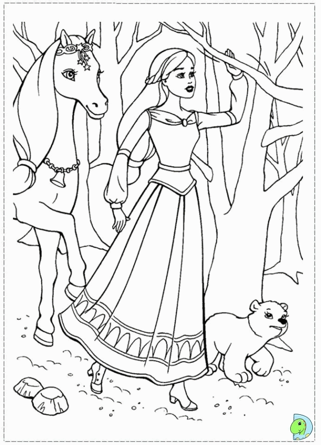 Barbie and The Magic Pegasus Coloring Pages 99 « Printable 