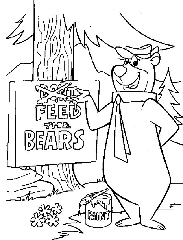Yogi Bear Coloring Pages 19 | Free Printable Coloring Pages 