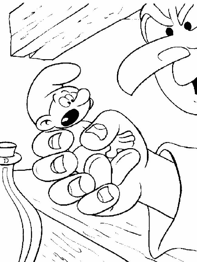 smurf soccer Colouring Pages (page 3)