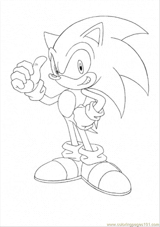 sonic the hedgehog mask Colouring Pages