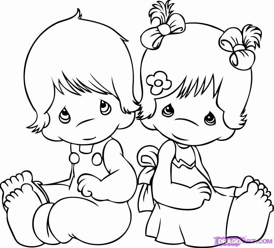 Precious Moments Couple Coloring Pages Images & Pictures - Becuo