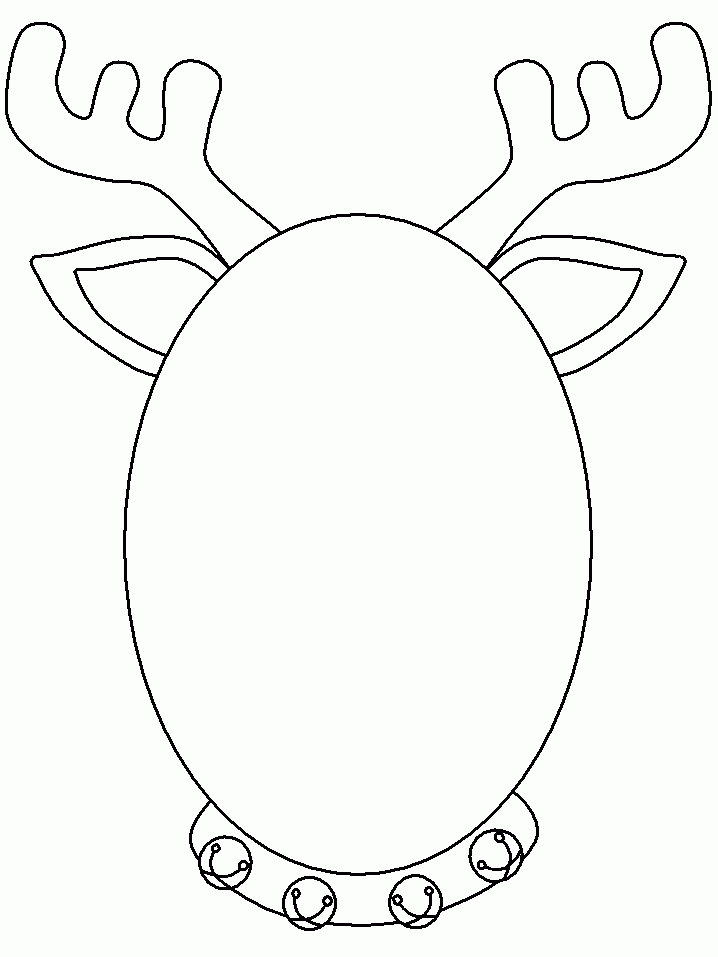 Reindeer Head Coloring Pages Coloring Home