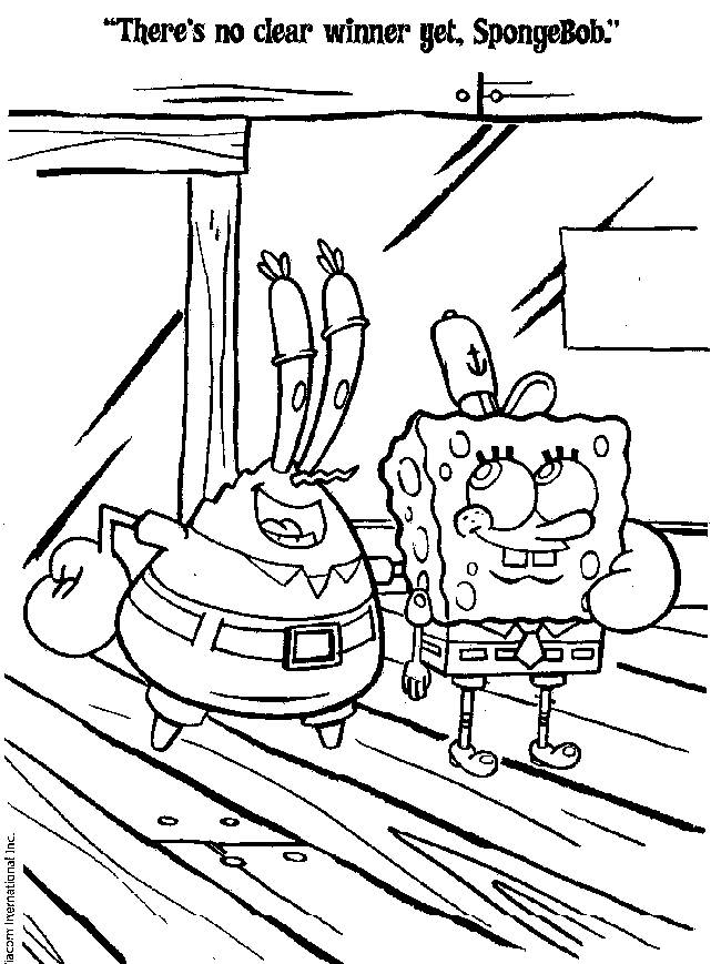 spongebob coloring page | Pictures To Color and Print