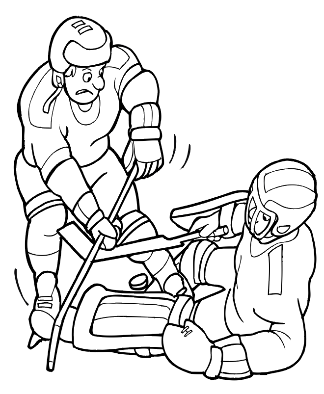hockey coloring book pages | Coloring Pages For Kids