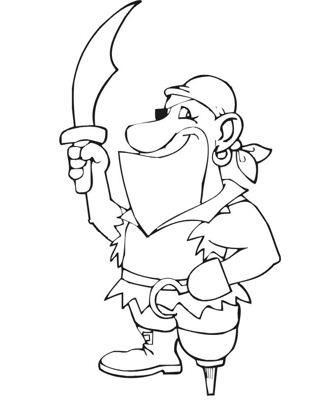 Do Not Appear When Printed Only The Pirate Coloring Page Will 