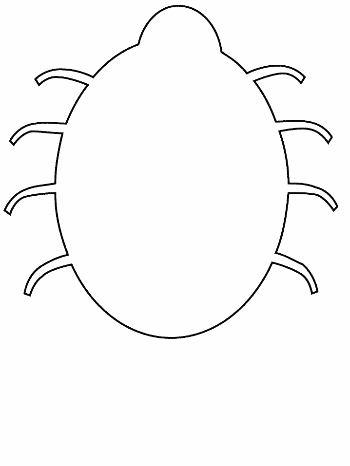 Printable Simple-shapes # Bug Coloring Pages