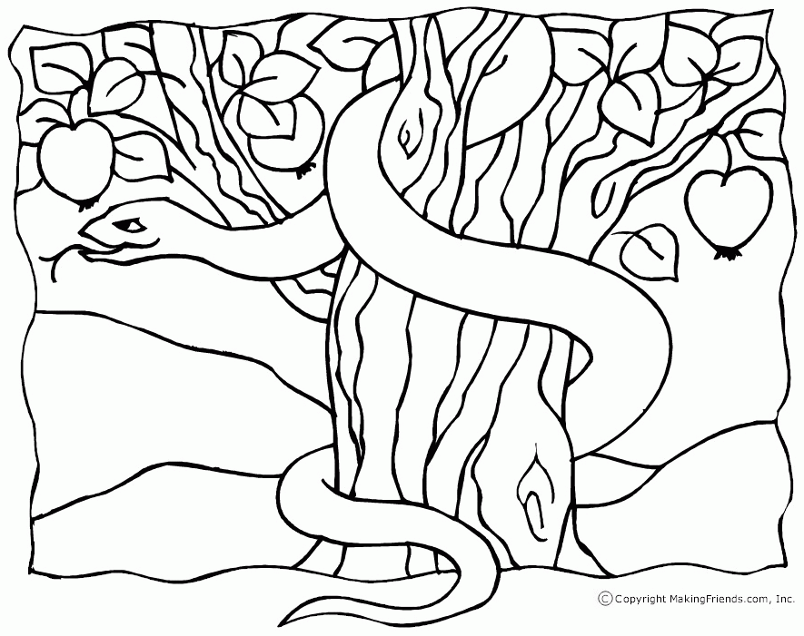 Garden Of Eden Coloring Pages - Coloring Home