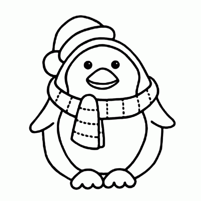 Cute Coloring Pages Of Penguins Images & Pictures - Becuo
