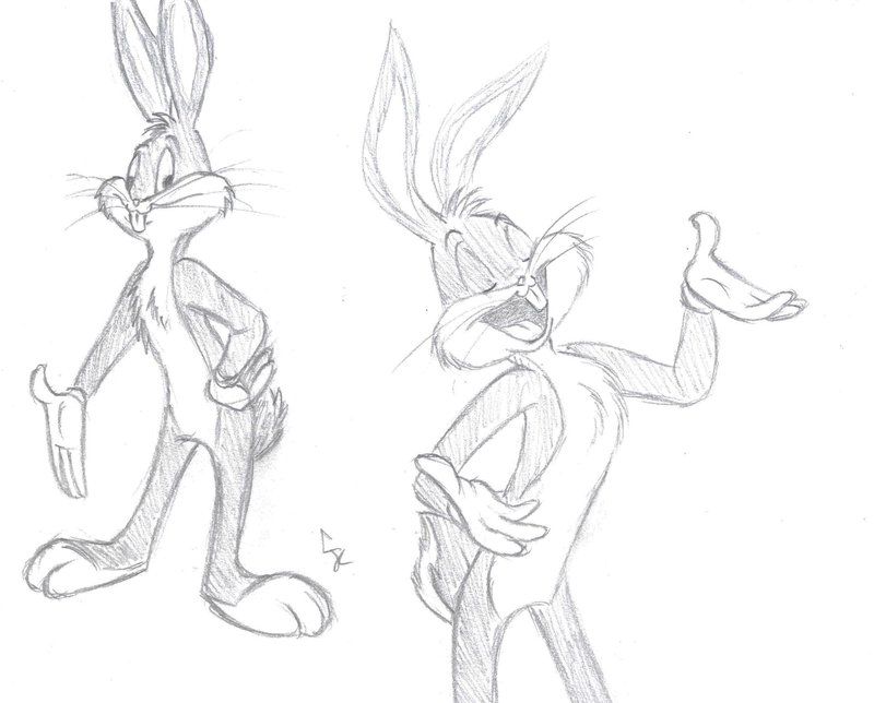 Bugs Bunny sketches by JohnnyZim777