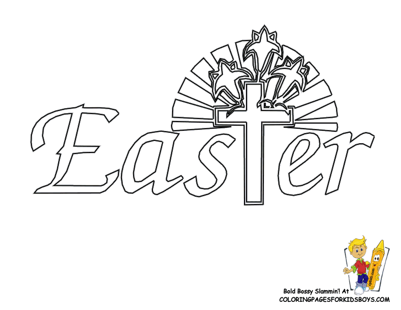 Cartoon Coloring Coloring Drawings Color Easter Week Jesus 