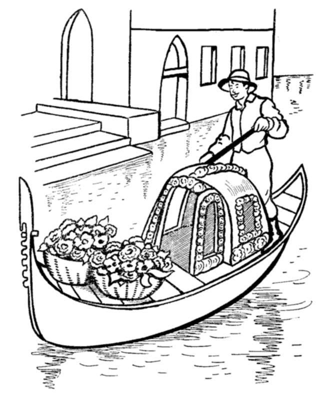 venice italy Colouring Pages