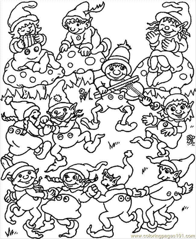 Coloring Pages Dwarf Gnome Coloring Page 05 (Natural World 