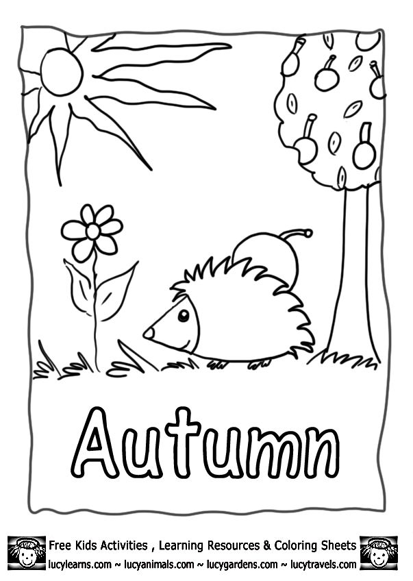Best Picture of Autumn Colouring Pages For Kids | COLORING WS