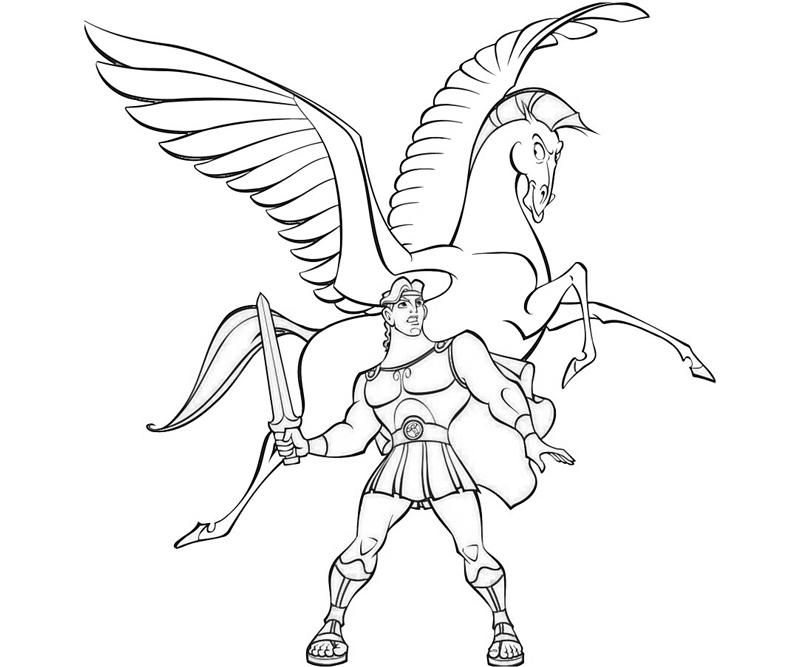 Pin Hercules 3 Printable Coloring Pages For Kids Cake