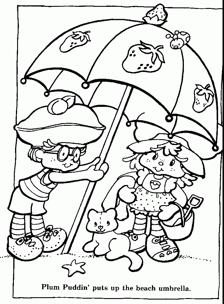 Strawberry Shortcake Coloring Book - At The Beach