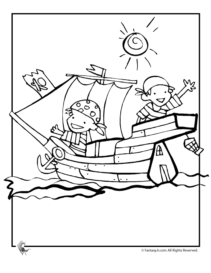 Pirate Coloring Pages : Coloring Book Area Best Source for 