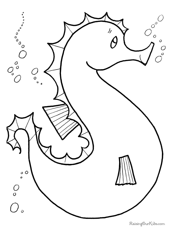 Water Animal Preschool coloring pages Free Printable Coloring 
