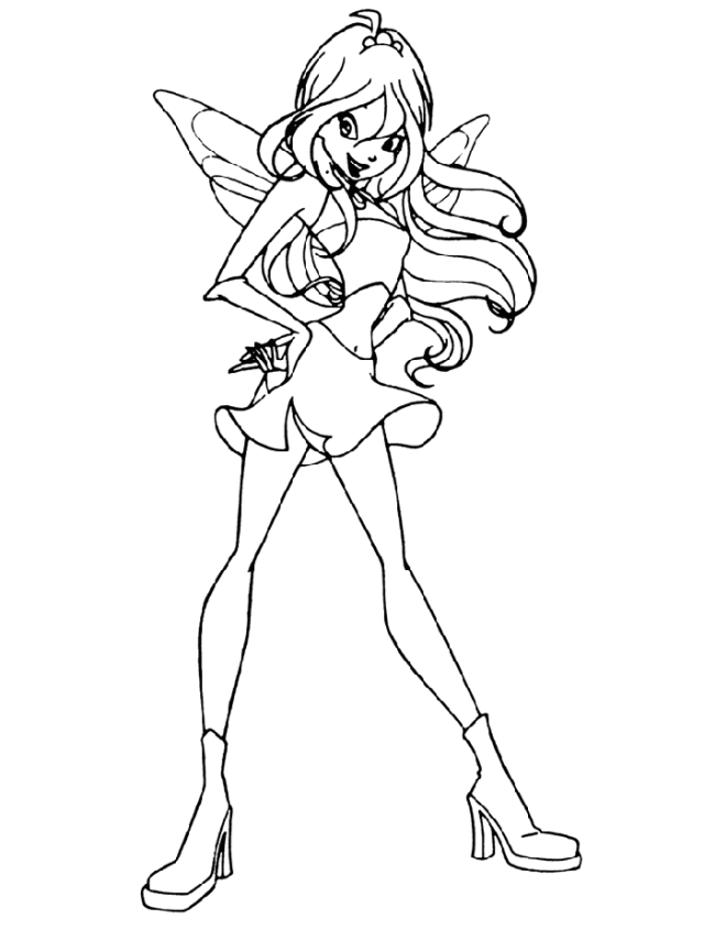 Winx Club Logo Colouring Pages (page 2)