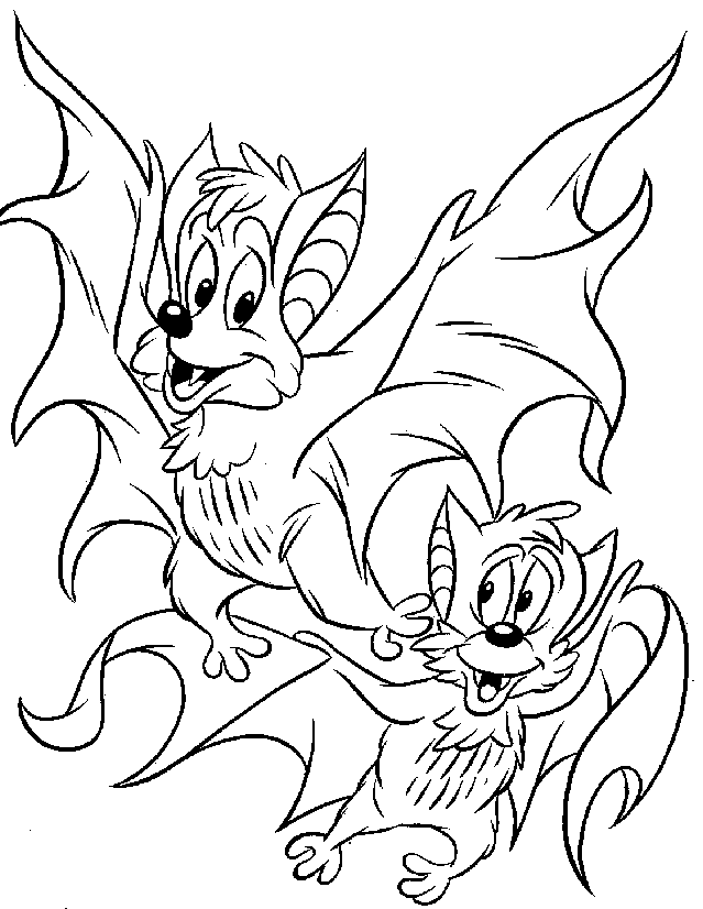 Halloween Coloring Pages - Bats