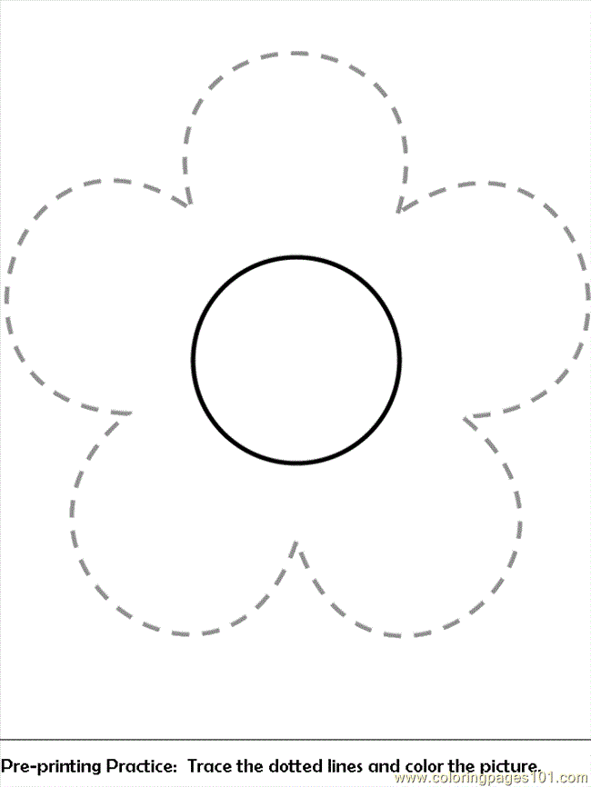 Coloring Pages Flower Coloring Pages Pre Print Flower (Natural 