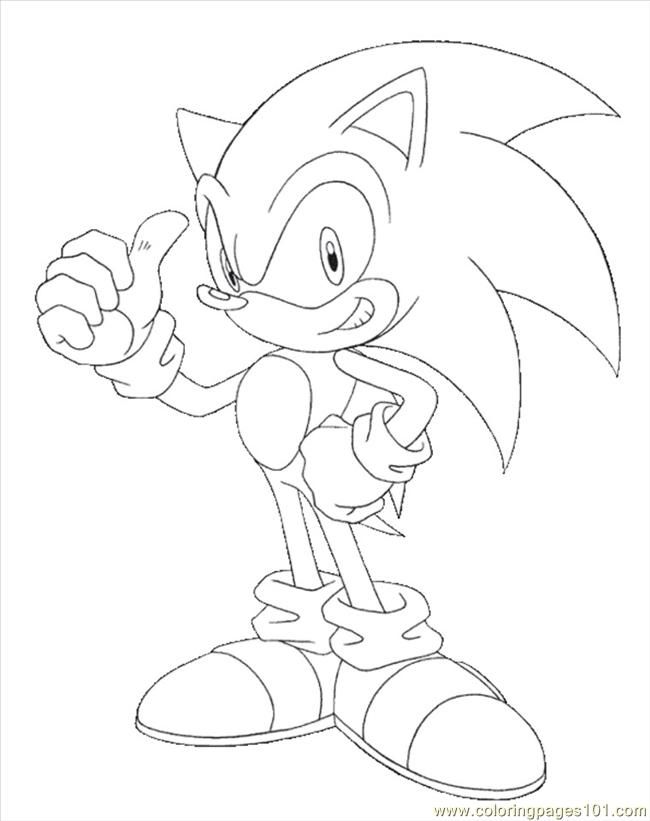 Coloring Pages Sonic 20 (Cartoons > Sonic X) - free printable 
