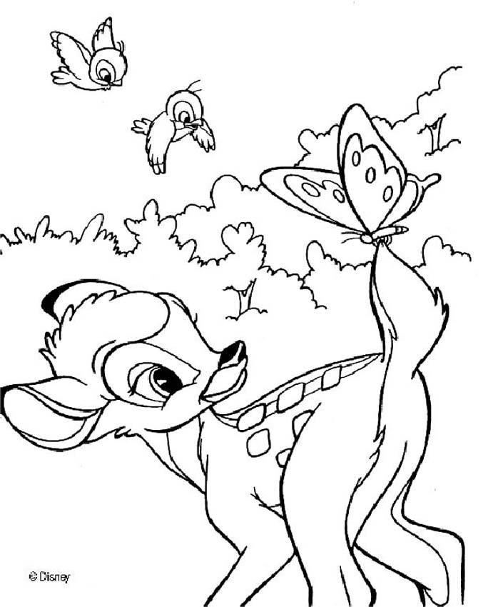bambi Colouring Pages (page 2)