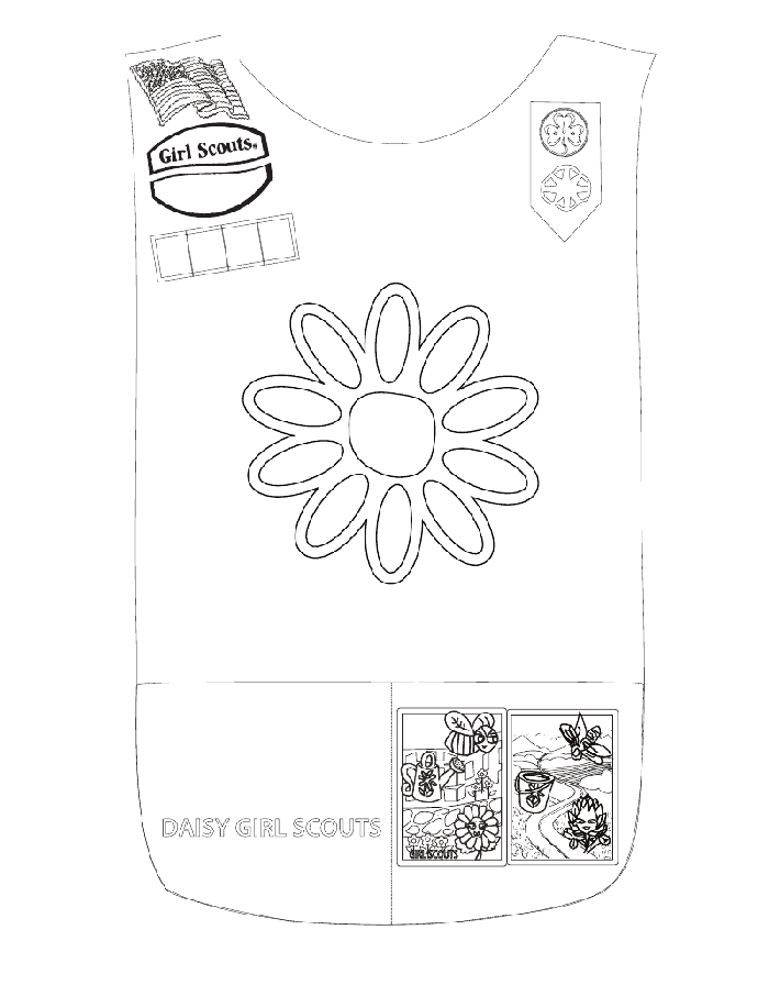 Girl Scout Daisy Coloring Pages