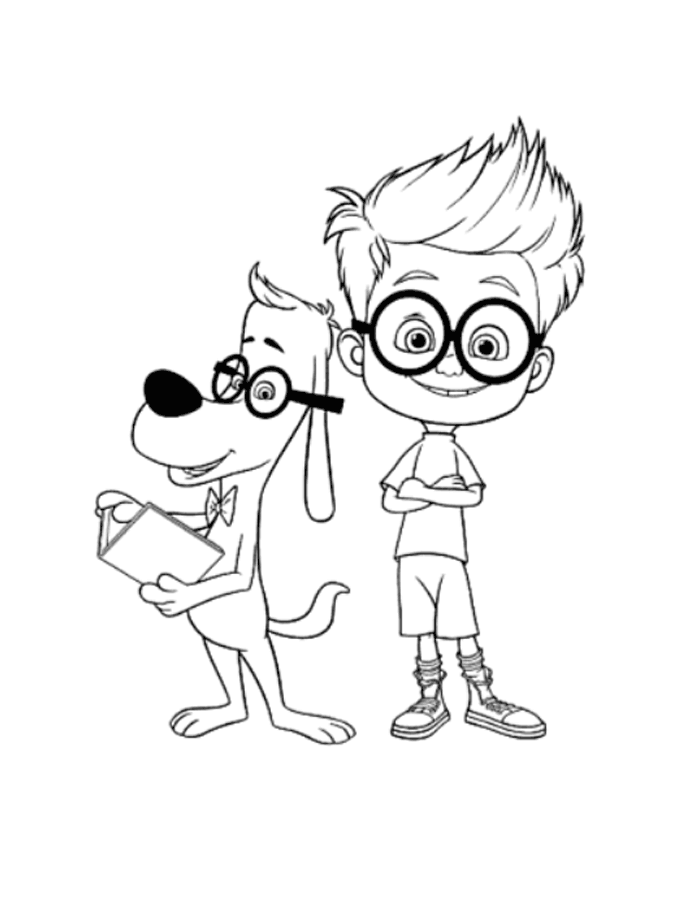 mr peabody sherman coloring pages - Squid Army