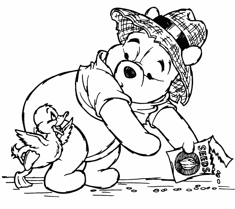 Winnie The Pooh Coloring Pages (1) - Coloring Kids