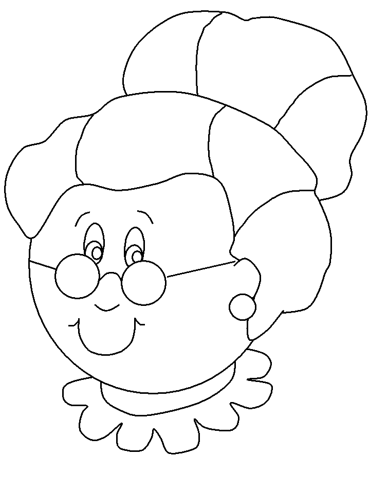 mrs claus coloring pages printable Happy mrs claus christmas template – coloring page