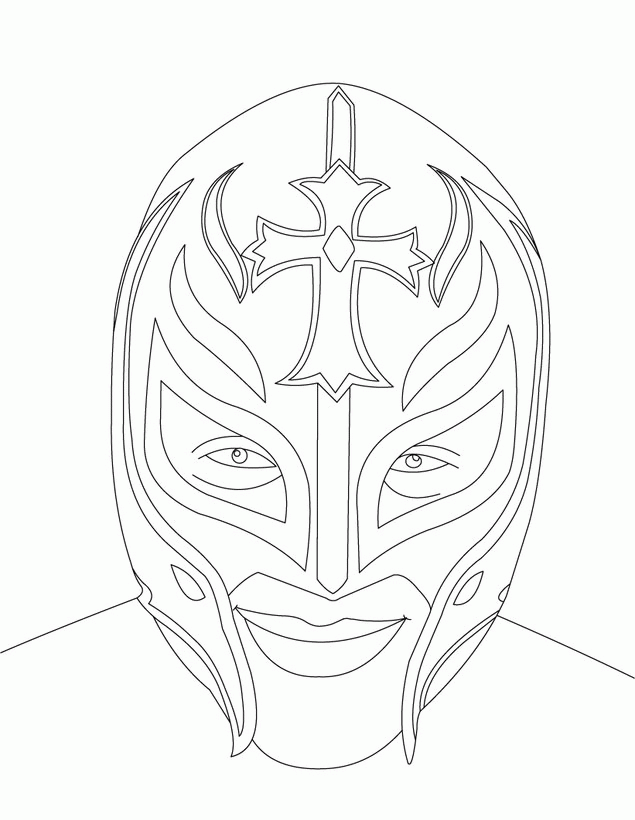 wwe sign Colouring Pages