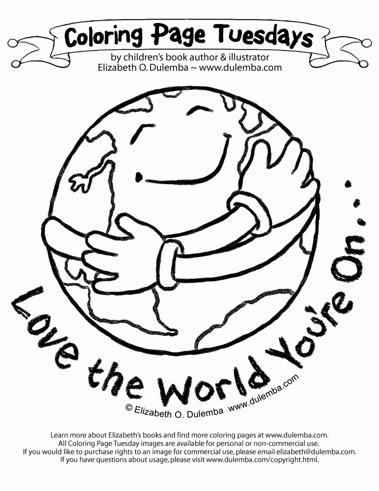 Earth Day Coloring Page Coloring Page Of Earth Day - Coloring Home