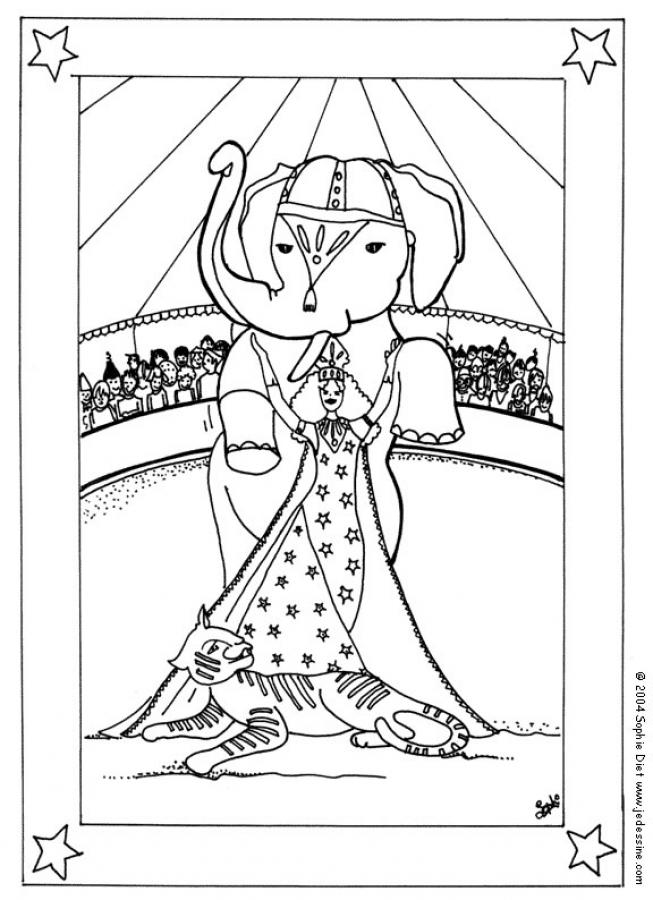 CIRCUS coloring pages - Trapeze artists