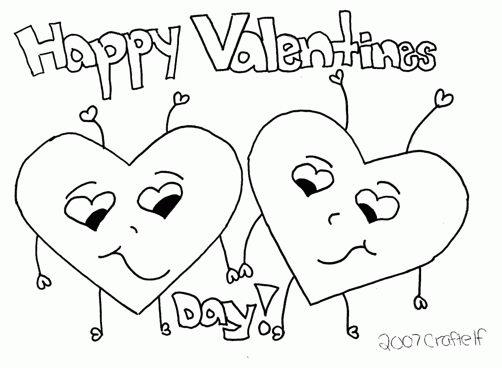 Valentines Day Coloring Pages For Kids - Free Coloring Pages For 